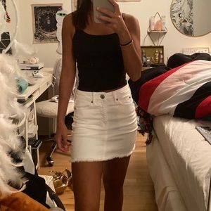 AMERICAN EAGLE | WHITE DENIM SKIRT